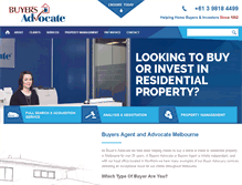 Tablet Screenshot of buyersadvocate.com.au